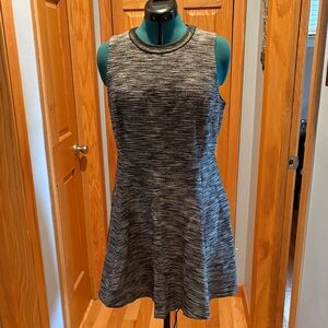 Madewell Black and Gray Knit Mini Dress